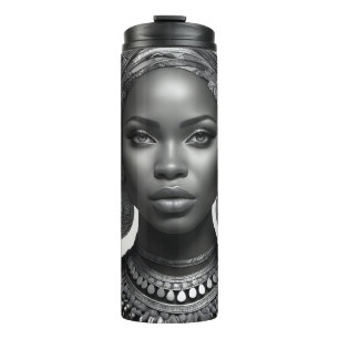 Termo Mujer hermosa africana