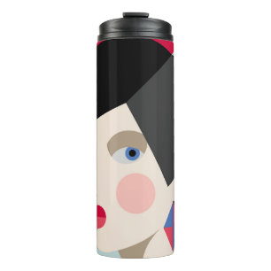 Termo Mujer moderna y elegante. Mujer de estilo modernis