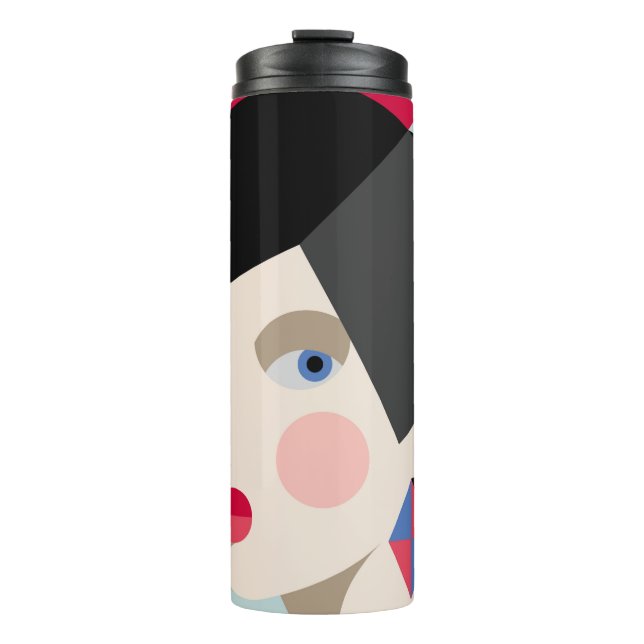 Termo Mujer moderna y elegante. Mujer de estilo modernis (Anverso)