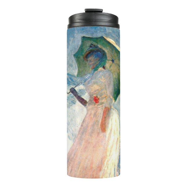 Termo Mujer Monet con una sombrilla a la izquierda (Anverso)