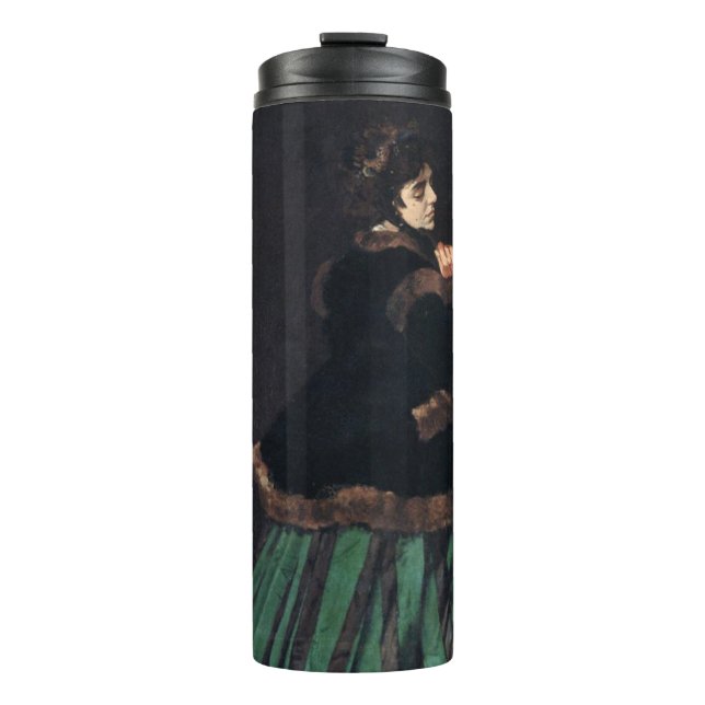 Termo Mujer Monet con vestido verde (Anverso)