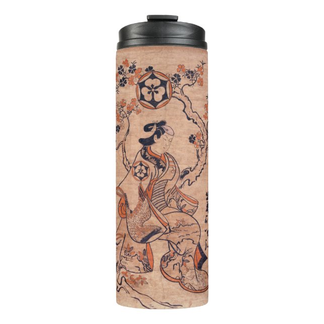 Termo Mujer ventilado dibujando Dekishima Hanya sentado (Anverso)