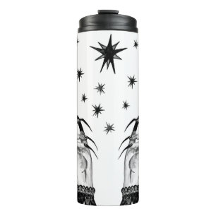 Termo Mujeres con antecedentes con estrellas, manos bruj