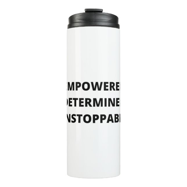 Termo Mujeres Empoderadas Decididas e Imparables (Anverso)