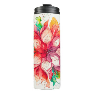 Termo Multicolor Watercolor Floral boho Mandala