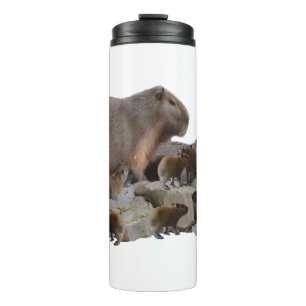Termo Mummy Y Baby Capybaras,