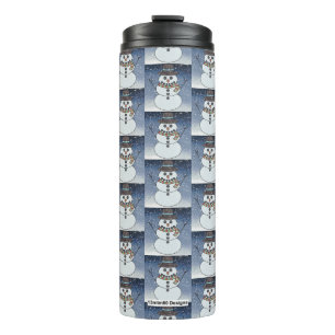 Termo Muñeco de nieve con fondo - Tumbler Térmico
