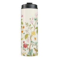 Mural. Bloom. Árboles florecientes. Ilustraciones 