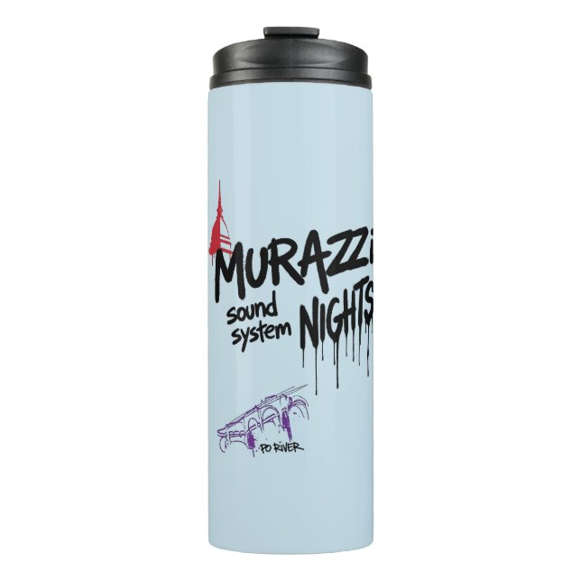 Termo Murazzi Sound System Nights - Edición Drip Spray (Anverso)