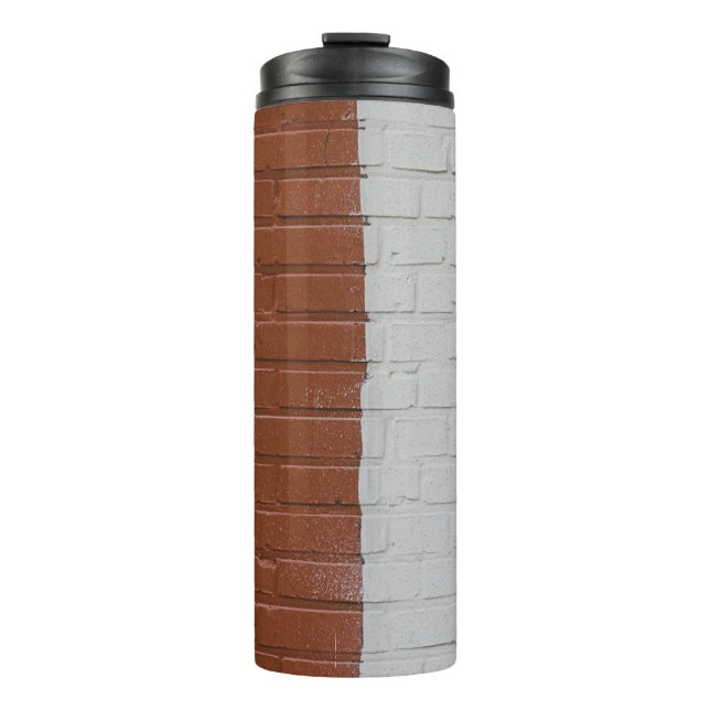 Termo Muros de hormigón marrón y blanco (Anverso)