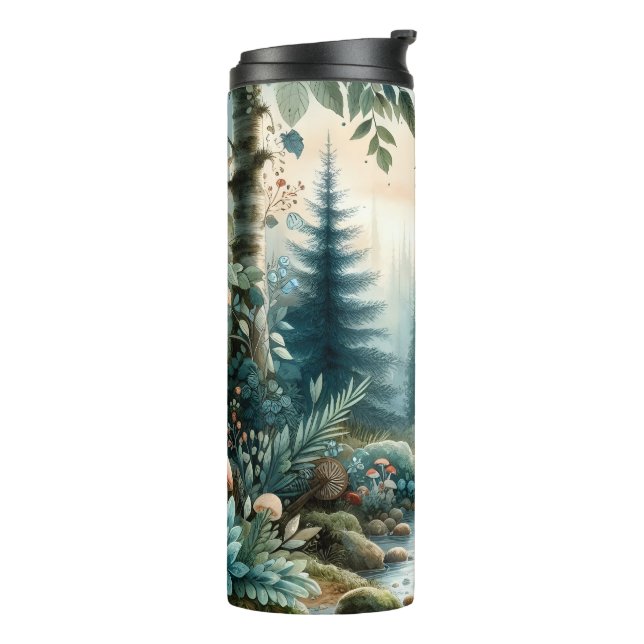 Termo Mushroom Hollow Nature Forest Creek (Rotado hacia la izquierda)