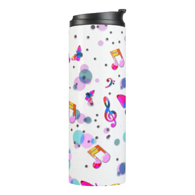 Termo Música colorida bailando (Rotado hacia la izquierda)