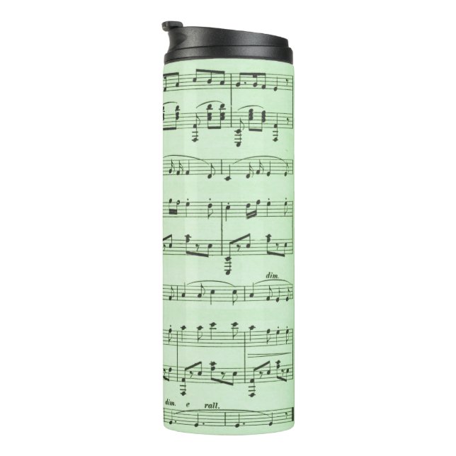 Termo Música de hoja verde (Rotado hacia la derecha)