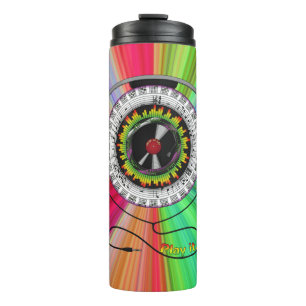 Termo Música del Tumbler Termal de la Vida