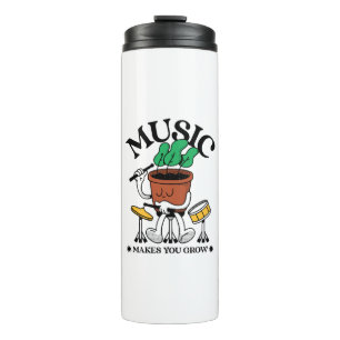 Termo Música Hace Crecer Al Baterista De La Planta