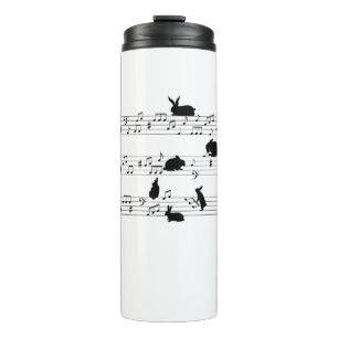 Termo Músico de Cute Bunny Rabbit