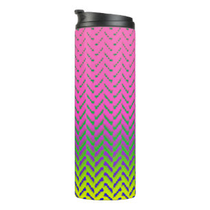 Termo MVB Chevron Rainbow Pink Design Tumbler