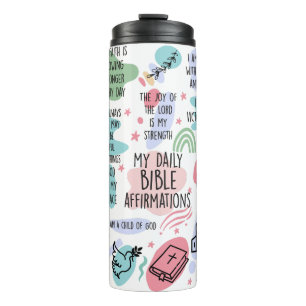Termo My Daily Bible Affirmations Bebida Tumbler