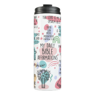 Termo My Daily Bible Affirmations Bebida Tumbler