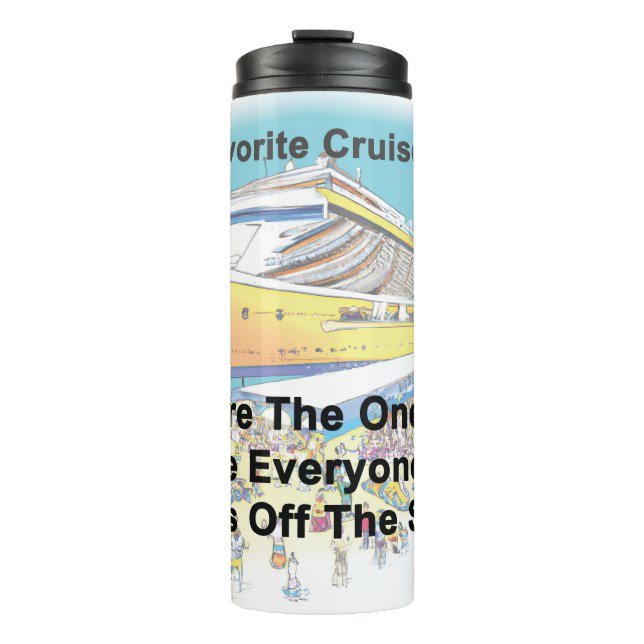 Termo My Favorite Cruise Ports - Thermal Mug (Anverso)