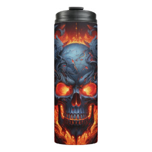 Termo Mysteria Metalizado Calavera Envuelta de Tumbler