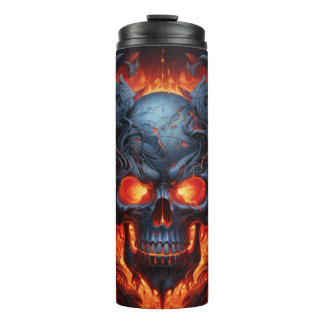 Termo Mysteria Metalizado Calavera Envuelta de Tumbler |