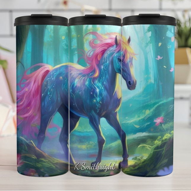 Termo Mystical Horse Forest Colorful Mane (Subido por el creador)