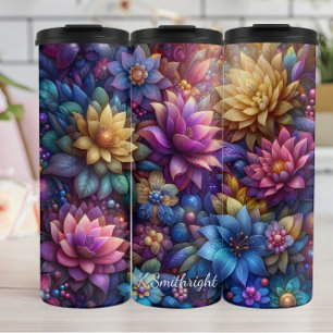 Termo Mystical Midnight Blossom Dream Garden