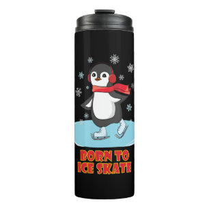 Termo Nacido En Hielo Skate Cute Penguin