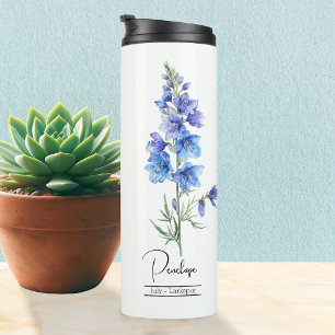 Termo Nacimiento Mes Flor Julio Larkspur