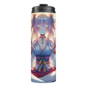Termo Namaste Anime Chica Meditando