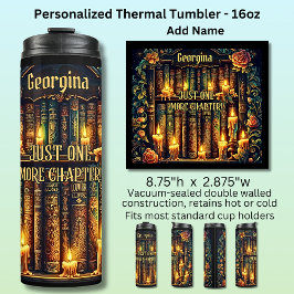 Termo Name Just One More Chapter Books Candles