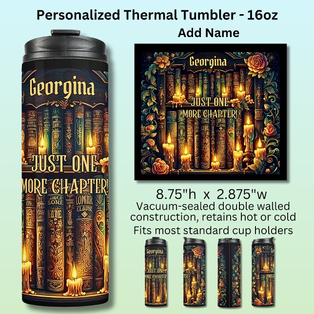 Termo Name Just One More Chapter Books Candles (Subido por el creador)