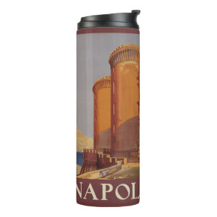 Termo Napoli Nápoles Italia vintage travel tumbler
