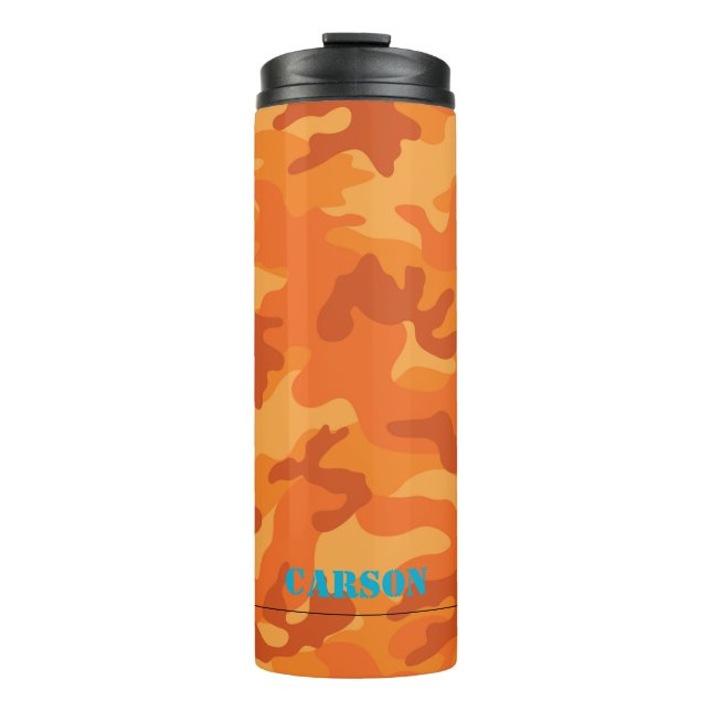 Termo Naranja Camo Blue NAME Sports Modern Travel (Anverso)