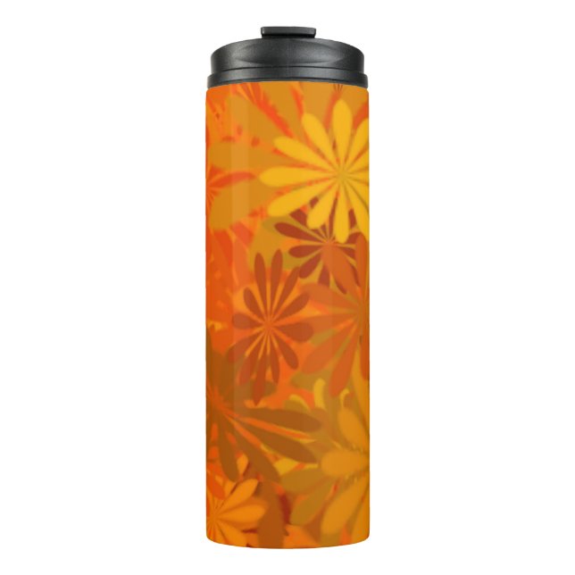 Termo Naranja Daisies (Anverso)