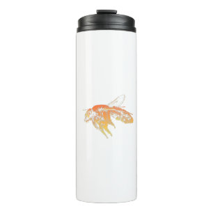 Termo Naranja de abejas de insectos