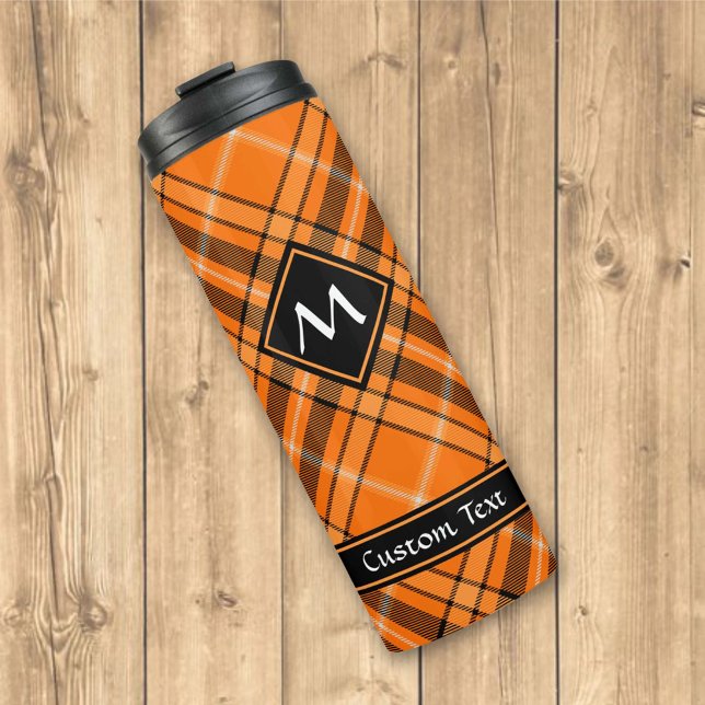 Termo Naranja de Halloween Tartan (Subido por el creador)