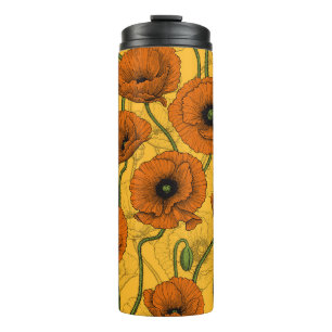 Termo Naranja Poppies