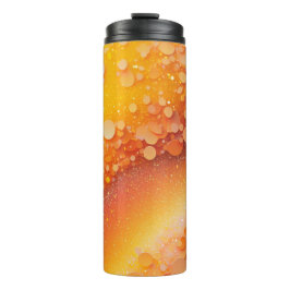 Termo Naranja Purpurina amarillo Tumbler térmico 12oz
