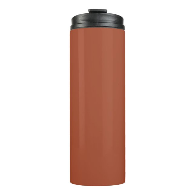 Termo Naranja quemado sólido (Anverso)