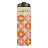 Naranja rosado medio Mod Geométrico Personalizado