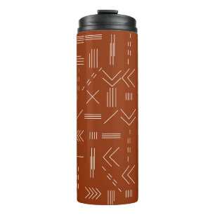 Termo Naranja Terracotta Gorgetric Pattern