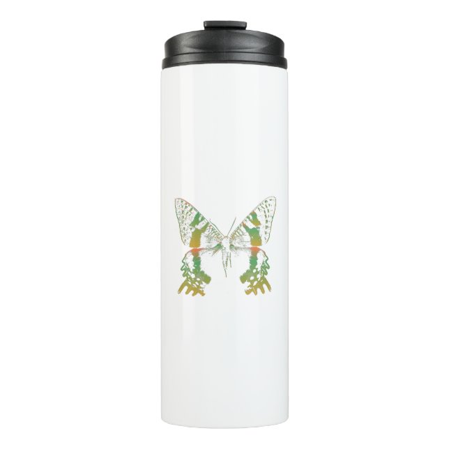 Termo Naranja verde moth de insectos (Anverso)