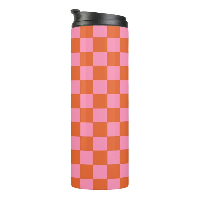 Termo Naranja y rosa de verificación (Rotado hacia la derecha)