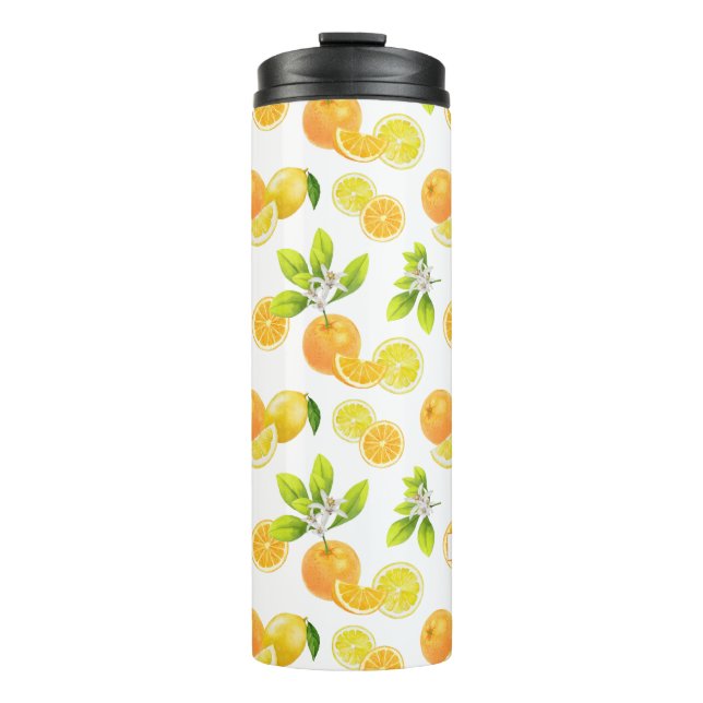 Termo Naranjas artísticos de frutas cítricas y Patten de (Anverso)