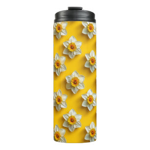 Termo Narcisos Amarillo Soleado 🌼✨ Floral Fresca de Pri