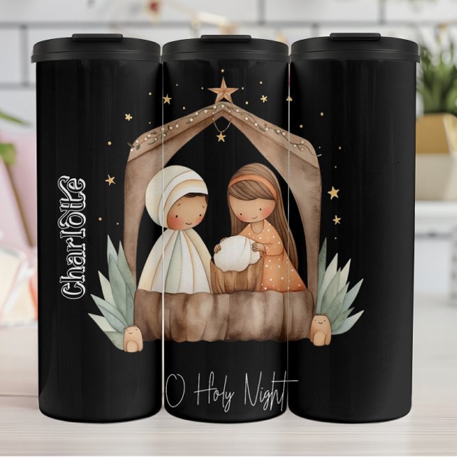 Termo Natividad acuarela o noche sagrada (Subido por el creador)