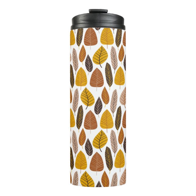 Termo Natural neutral colors leaves seamless pattern vec (Anverso)