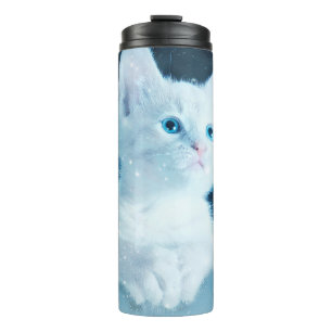 Termo Naturaleza animal del arte de la nieve del gato